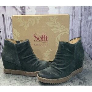 Sofft Siri Waterproof Dark Green Women’s Boots Size 10 M